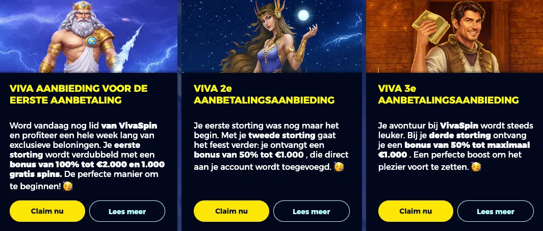 Vivaspin casino bonus